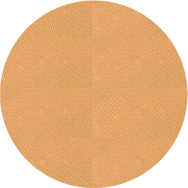 Ahgly Tapis Rond Lavable en Machine Intérieur Transitionnel Orange Néon, 5 Pieds Rond