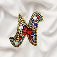 thumbnail image 3 of Christmas Letters Keychain 26 Letters Rhinestone Pendant, 3 of 8