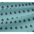 thumbnail image 4 of oneOone Cotton Jersey Turquoise Blue Fabric Tree & Geometric Block Sewing Craft Projects Fabric Prints By Yard 58 Inch Wide, 4 of 4