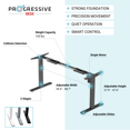 thumbnail image 4 of PROGRESSIVE DESK Standing Desk 48x30 - Electric Adjustable Height Stand Up Desk - One Piece Top, 4 of 9