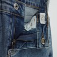 thumbnail image 4 of KIDSCOOL SPACE Big Girls Jeans,Ripped Holes Stretchy Bell-bottom Slim Boot Cut Denim Pants,Blue,10-11 Years, 4 of 6