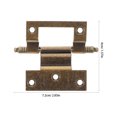 thumbnail image 2 of OULII Gold Mechanical Clock Door Hinges Metal Vintage Design for Grandfather Clock Repair, 2 of 8