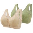 thumbnail image 1 of Wancir Bras for Women 2025 New Woman's Embroidery Front Button Large Size Underwear Bra without Steel Rim, 1 of 2