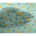 thumbnail image 4 of oneOone Viscose Chiffon Fabric Honeycomb & Honey Bee Insect Print Fabric BTY 42 Inch Wide, 4 of 4