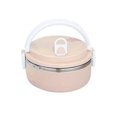 thumbnail image 4 of 700ml 1 Layer Round Food Lunch Box Stainless Steel Lunch Box Lunch Box Food Storage Box Childrens Lunch Box Hot Food, 4 of 8
