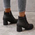 thumbnail image 5 of B91xZ Chaussures d'Automne pour Femmes Bottes à Enfiler Bottes d'Hiver Confortables,Noir 8, 5 of 5
