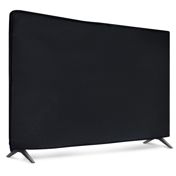 kwmobile Housse Anti-Poussière pour Téléviseur 65 Pouces - Étui en Tissu Protecteur pour Téléviseurs à Écran Plat Intérieur - Noir