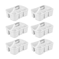 thumbnail image 1 of Sterilite Divided Storage Ultra Caddy with 4 Compartments, White (6 Pack), 1 of 4