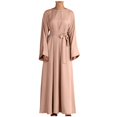 thumbnail image 2 of Abaya Longue pour Femmes, Robe Longue Musulmane, Kaftan Vintage Imprimé Floral, Maxi Islamique, Robes pour Femmes, 2 of 5