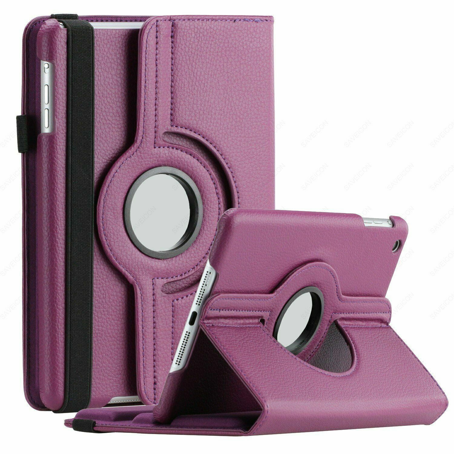 Supershield Case Samsung Galaxy Tab S9 Ultra Case 360 Rotating Smart Leather Stand Cover - Purple