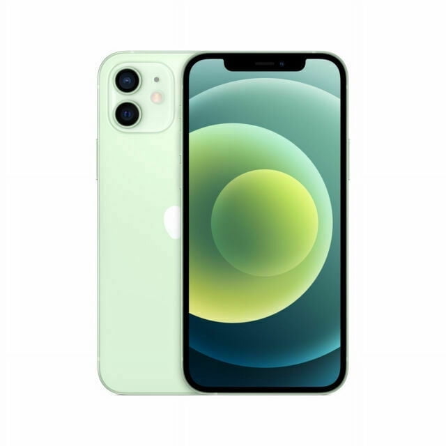 Refurbished Apple iPhone 12 A2172 (Fully Unlocked) 64GB Green, featuring a 6.1-inch Super Retina XDR display and dual 12 MP rear cameras with Wide and Ultra Wide lenses. Powered by the A14 Bionic chip, it supports 5G connectivity and includes MagSafe compatibility for faster wireless charging. Professionally refurbished, inspected, and cleaned, this device is in good condition with signs of normal wear. Includes a UL-approved power adapter and charging cable. Original packaging, headphones, SIM card, and manual are not included.