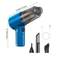 thumbnail image 3 of RRJ Wireless Car Vacuum Cleaner Handheld Portable Vacuum And Blower Cordless Mini Car Vacuum Cleaner, 280g Lightweight Car Interior Cleaner for Pet Hair Dust Crumbs, Multi-Function Auto Vacuum, 3 of 9