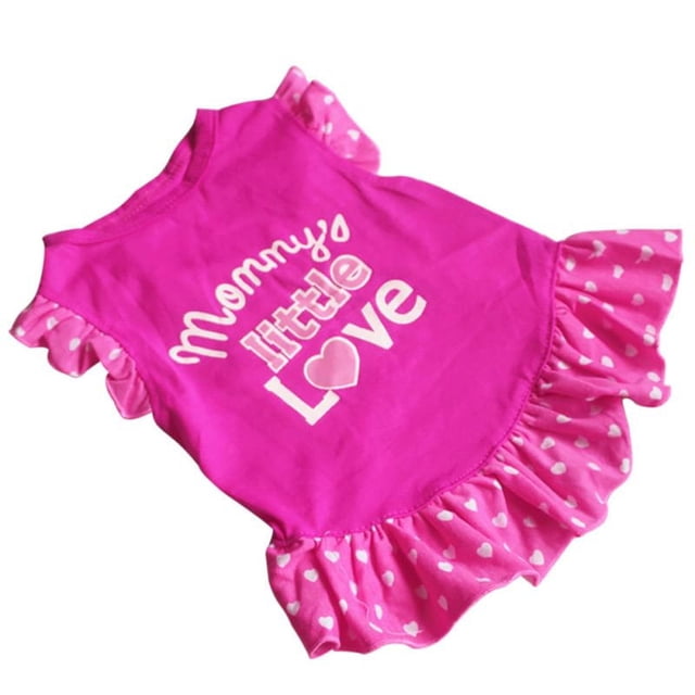 Chien Princesse Robe Chiot Mignon Tutu Robes Animal de Compagnie Été & nbsp; Bow Vest & nbsp; Shirt & nbsp; Apparel