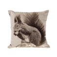 thumbnail image 1 of Coussin Rustic Tissé (Écureuil Nibbling Nut) - Set of 2, 1 of 2