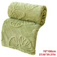 thumbnail image 4 of VogueV Reversible Fleece Throw Blanket - Soft Multi-Color Bed/Couch Cover Green, 4 of 8