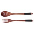 thumbnail image 1 of FLAMEEN Wooden Tableware,Japanese Style Cutlery Set Wooden Spoon Fork Soup Teaspoon Kitchen Cooking Utensil Tools,Wooden Soup Teaspoon, 1 of 8