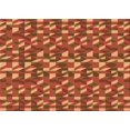 thumbnail image 1 of Ahgly Company Machine Washable Indoor Rectangle Transitional Orange Area Rugs, 4' x 6', 1 of 7
