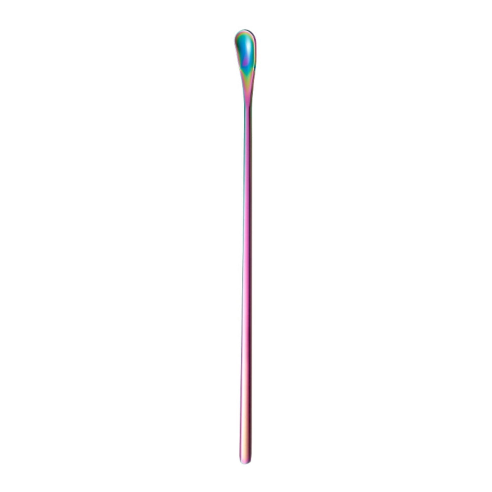 Gkeoshab Tableware Stir Sticks Scoop Stainless Stirring Spoons For Coffee Cocktail Mixing Spoon With Long Handle Multifunctional Stir Sticks For Coffee Wine Drinks Tea Oil Home & Garden