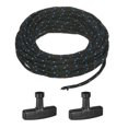 thumbnail image 1 of Uxcell Corde de Démarrage à Rappel 6mm 10m Nylon avec Poignées Noir Bleu, Noir, 1 of 2