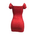 thumbnail image 4 of EYIIYE Women Floral Mini Dress Ruffle Short Sleeve Sexy Pencil Dress, 4 of 9