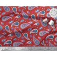 thumbnail image 3 of Soimoi Rayon Crepe Fabric Artistic Paisley Print Sewing Fabric Yard 46 Inch Wide, 3 of 3