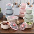 thumbnail image 1 of Wheat Straw Plastic Cereal Bowls Set of 3 BPA Free Dishwasher & Microwave Safe Bowl Set Lightweight Wheat Straw Bowls For Cereal  Soup  Snacks  & More, 1 of 9