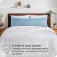 thumbnail image 4 of Bare Home Body Pillowcase - Envelope Closure - Ultra Soft - Double Brushed - Light Blue, 4 of 6