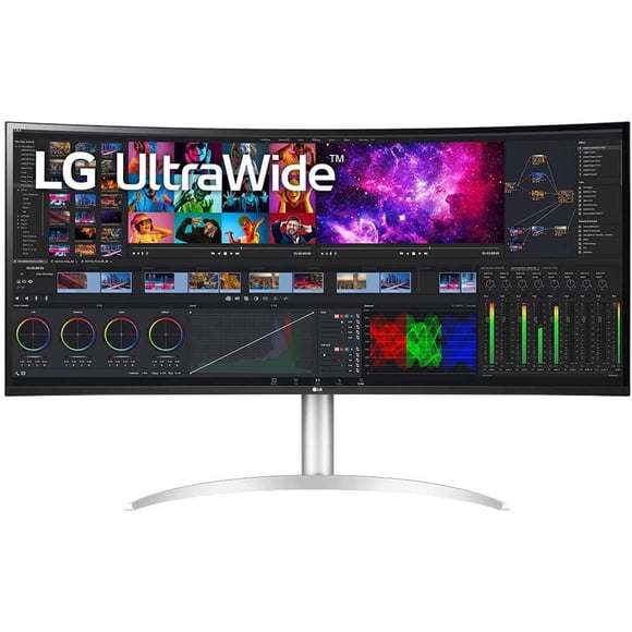LG 40" 5K2K WUHD Curved Nano IPS UltraWide Monitor with Thunderbolt 3, 5120x2160, Silver, 40WP95C-W