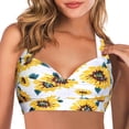 thumbnail image 4 of Womens Fashion Versatile Sexy Printing Swimsuit Halter Backless Bikini Tops, 4 of 4