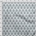 thumbnail image 3 of oneOone Georgette Viscose Fabric Diamond & Swirl Ikat Print Fabric BTY 42 Inch Wide, 3 of 4