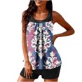 thumbnail image 4 of WIZUTIZ Women Conservative Print Strappy Back Set Two Piece Swimsuits Swimdress Multicolor Holiday Saving, 4 of 4