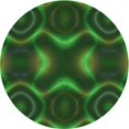 thumbnail image 1 of Ahgly Tapis Rond Lavable en Machine Intérieur Transitionnel Vert Forêt Foncé, 4 Pieds Rond, 1 of 7