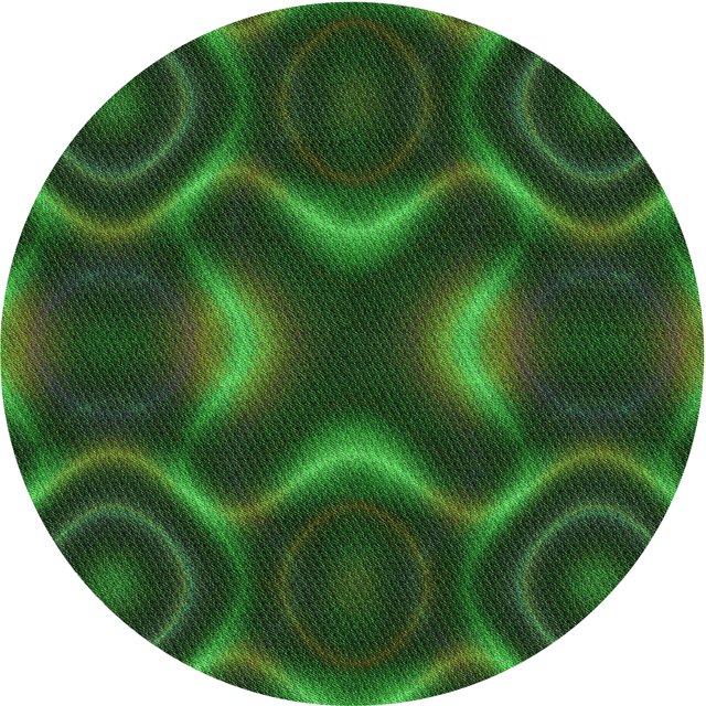 Ahgly Tapis Rond Lavable en Machine Intérieur Transitionnel Vert Forêt Foncé, 4 Pieds Rond