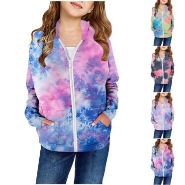 Hot6sl Liquidation d'Été Manches Longues à Capuche Vêtements Décontractés & Vestes, Chemise pour Enfants Manches Longues Motif T-shirt Imprimé Col Rond Haut Court Adapté aux Garçons et Filles à Capuche Zippée