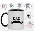 thumbnail image 3 of Inkdotpot Dad 11oz CeramicCoffee Mug Novelty Gift For Daddy Fathers Day Gift Mug-Black, 3 of 6