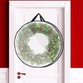 thumbnail image 3 of Penkiiy Clear Wreath Storage Bag 24 Inch Christmas Wreath Storage Container, Heavy Duty Wreath Protector with Handle for Holiday Seasonal Wreath Garland, 3 of 5