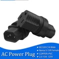 thumbnail image 3 of IEC320 C14 To NEMA 5 15R Power Adapter, 125V Professional 2pcs Reinforcing Design C14 To 5 15R Adapter Copper Core  for Table Lamp for UPS Power Supply, 3 of 7