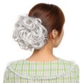 thumbnail image 3 of Hair Bun Extension with Claw Comb Ponytail Messy Chignon Updo Ponytail Scrunchie Donut Hairpiece, 3 of 6