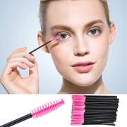 FcBaudy Makeup Brushes, Makeup Kit 50PCS Disposable Mini Eyelash EyeLash Makeup Brush Mascara Wands Applicator Makeup Brush