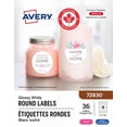thumbnail image 1 of Avery Glossy White Round Labels, 2½" Dia., Permanent Adhesive, for Laser and Inkjet Printers - 72830, 1 of 11