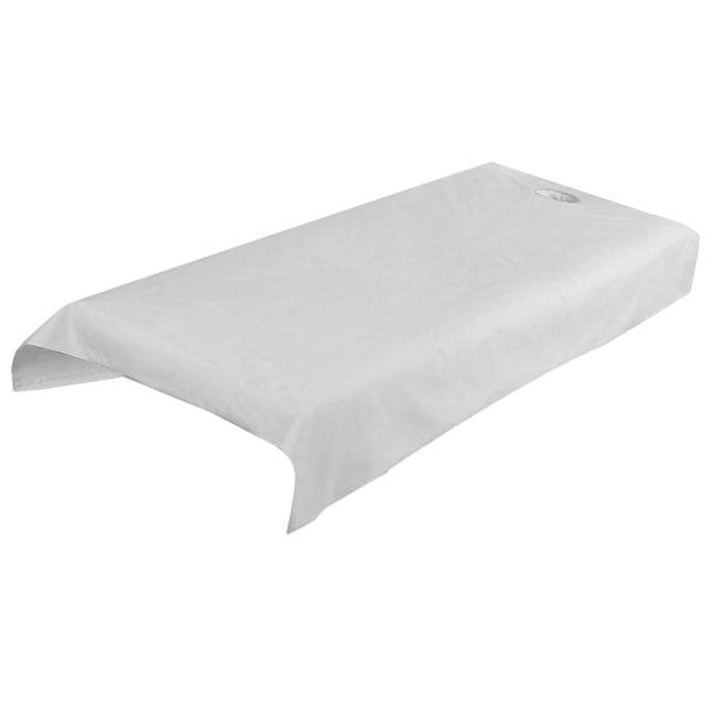 Drap de Lit de Massage Jetable, Draps d'Étirement, Matelas, Table, Draps de Lit pour SPA, Hôtels, Salon de Beauté, Blanc