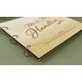thumbnail image 2 of Mr. & Mrs. Wedding Guestbook Custom Rustic Wooden Engraved Advice Book Personalized Gift, 2 of 2