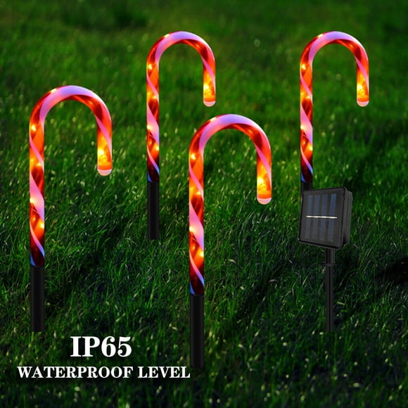 tredstone 5 Pcs/ensemble Lumière au Sol Lumière Étanche pour Jardin Patio Éclairage en Plastique à Thème de Noël Déco, Énergie Solaire