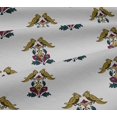 thumbnail image 5 of oneOone Viscose Jersey Fabric Leaves|Bird & Floral Block Printed Craft Fabric BTY 60 Inch Wide, 5 of 5