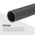 thumbnail image 4 of Unique Bargains PVC Rigid Round Pipe 28mm ID 32mm OD 20cm/8' Length Light Grey High Impact for Water Pipe, Crafts, Cable Sleeves, 4 of 6