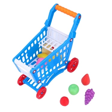 Ensemble de Chariot d'Épicerie pour Enfants, Chariot Éducatif pour Enfants, Jouets d'Aliments de Jeu, Chariot pour Tout-Petits, Jouet Chariot pour Enfants, Jouets de Simulation pour l'Apprentissage et le Développement