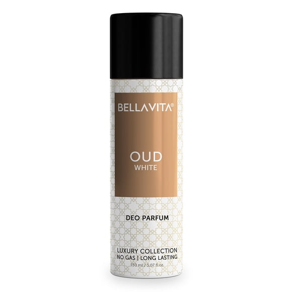 Bella Vita White Oud No Gas Body Spray ,150ml Each (Pack of 2)