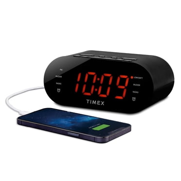 Radio-Réveil Double FM Avec Chargement USB