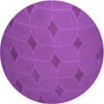 thumbnail image 1 of Ahgly Tapis Rond Lavable en Machine Intérieur Transitionnel Violet Cramoisi, 3 Pieds Rond, 1 of 7