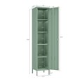 thumbnail image 3 of Naomi Modern 15 Single Locker Storage Cabinet with 5 Adjustable Shelves in Green, 3 of 9